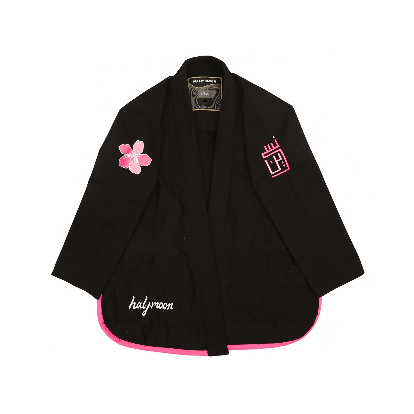 Black and Pink Sakura BJJ Gi - Lightweight, Durable & Stylish