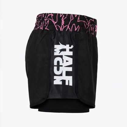 Rabbit Hole - Black & Pink Short