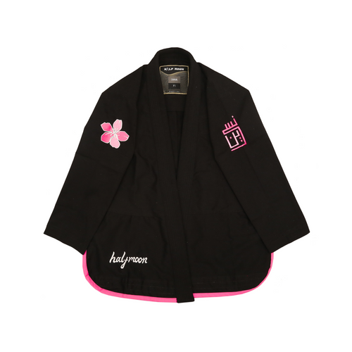 Black and Pink Sakura BJJ Gi - Lightweight, Durable & Stylish