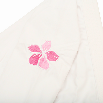 White Sakura BJJ Gi - Lightweight, Durable & Stylish