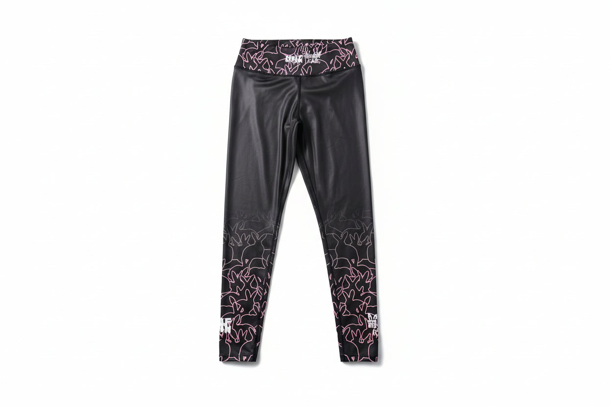 Rabbit Hole - Black & Pink Spats